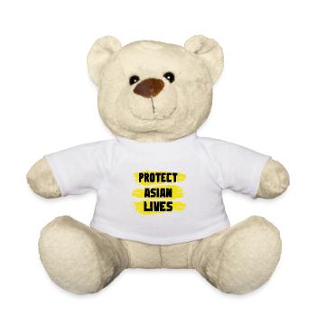 Protecting Asian Life Human rights activists - Teddy Bear - white - Front