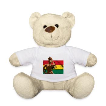 Ghana Ghanaian Flag Woman Princess I Gift - Teddy Bear - white - Front