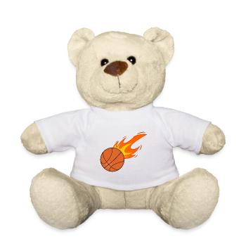 Basketball Basketballer - Teddy - Weiß - Vorne