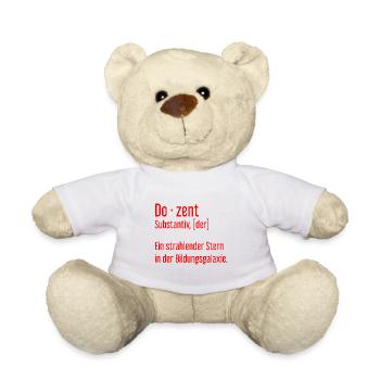 Dozent Dozenten Schule Pädagoge Unterricht - Teddy - Weiß - Vorne