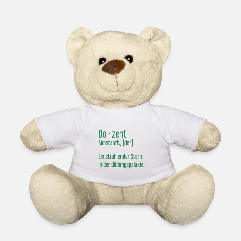 Dozent Dozenten Schule Pädagoge Unterricht - Teddy - Weiß