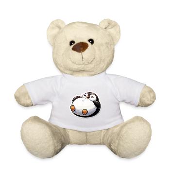 Gros pingouin drôle pingouin cadeau - Nounours - blanc - Devant