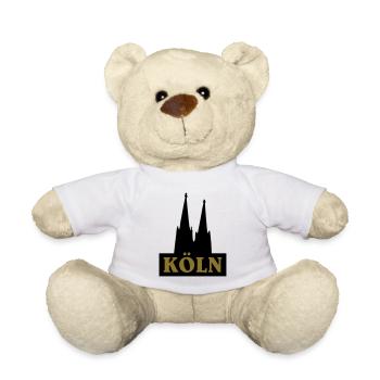 Cologne cathedral - Teddy Bear - white - Front