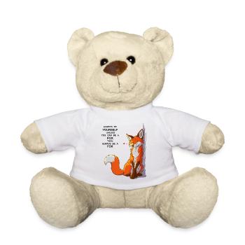 Sei du selbst, sei Fuchs - Teddy - Weiß - Vorne