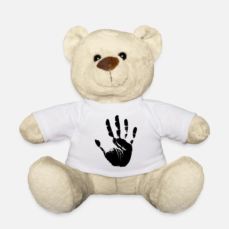 Main - Nounours - blanc