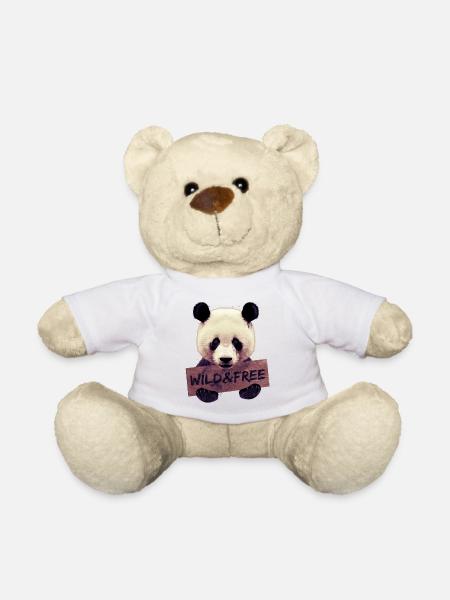 Wild and free Panda bear - Nounours - blanc