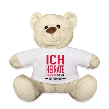 ich Heirate x1 - Teddy - Weiß - Vorne