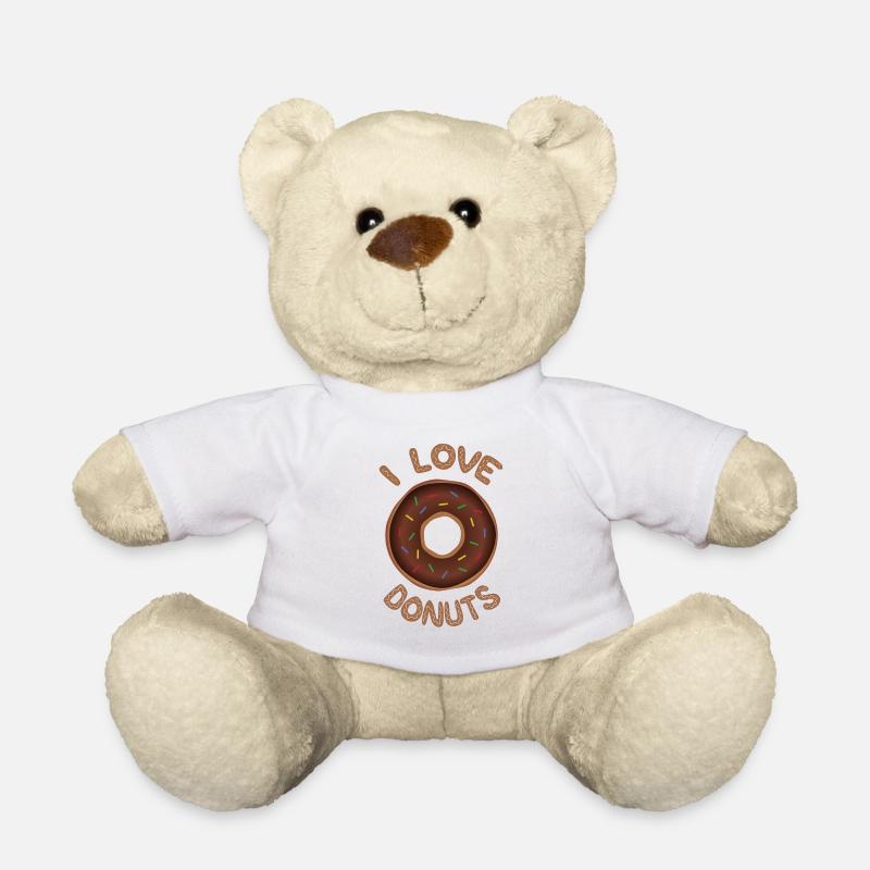 Donut choc - Teddy Bear - white