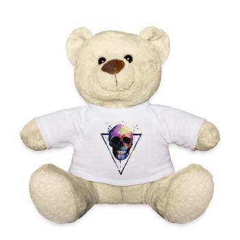 Tête de mort - Nounours - blanc - Devant