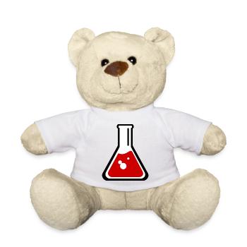 reagenzglas flask tube experiment chemistry chemie - Teddy - Weiß - Vorne
