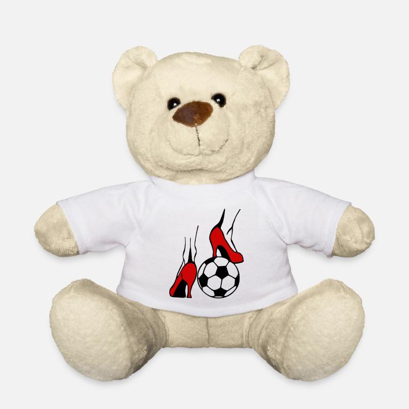 Frauenfussball - Teddy - Weiß