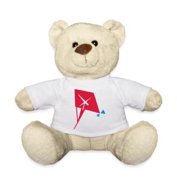 kite - Teddy Bear - white - Front