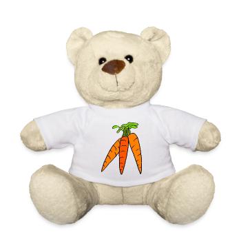 carrots - Teddy Bear - white - Front