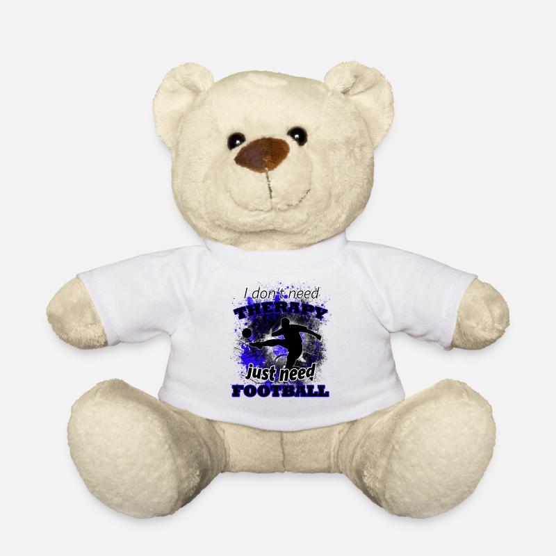 Soccer - Teddy Bear - white