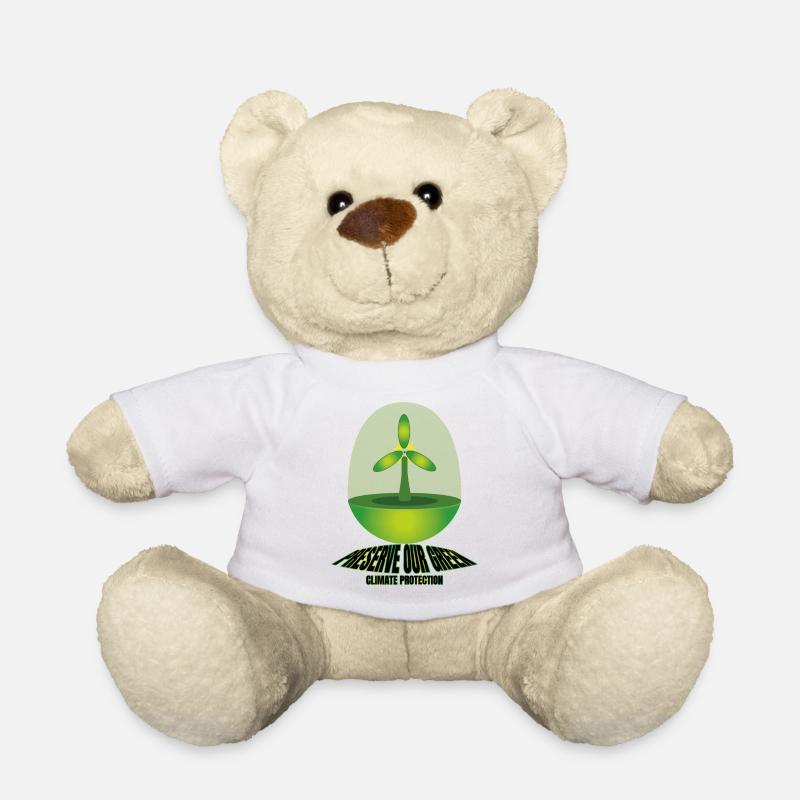 Préserver notre vert - Protection du climat - Nounours - blanc