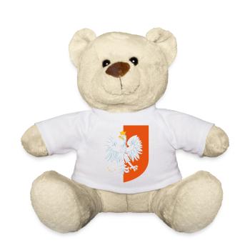 Poland Eagle Flag T-Shirt - Polska Poland Gift - Teddy Bear - white - Front