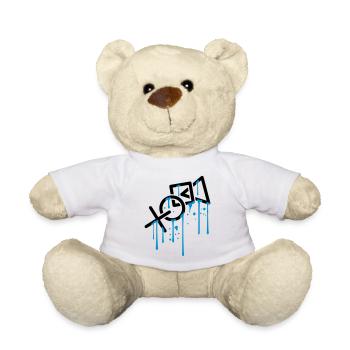 wet drip graffiti controller silhouette cool X vie - Teddy Bear - white - Front