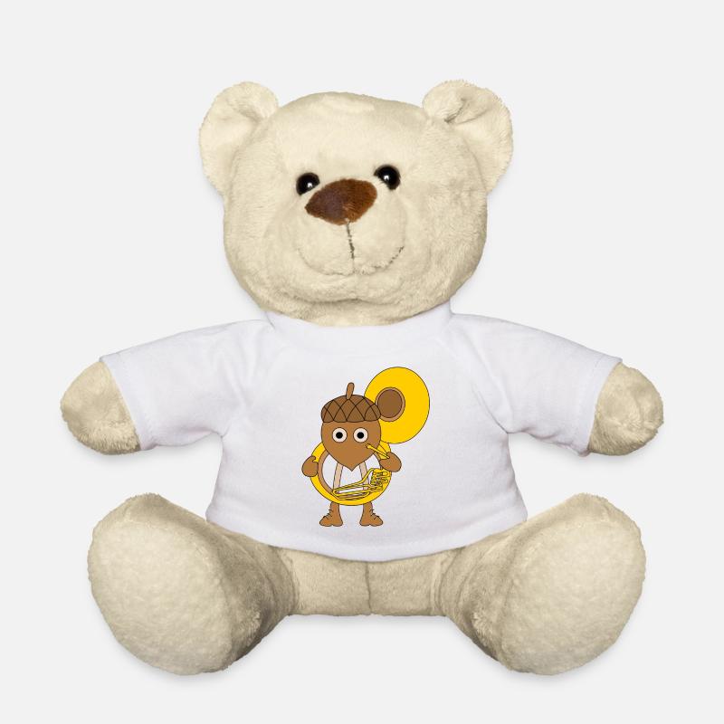 Tuba-Nuss - Teddy - Weiß