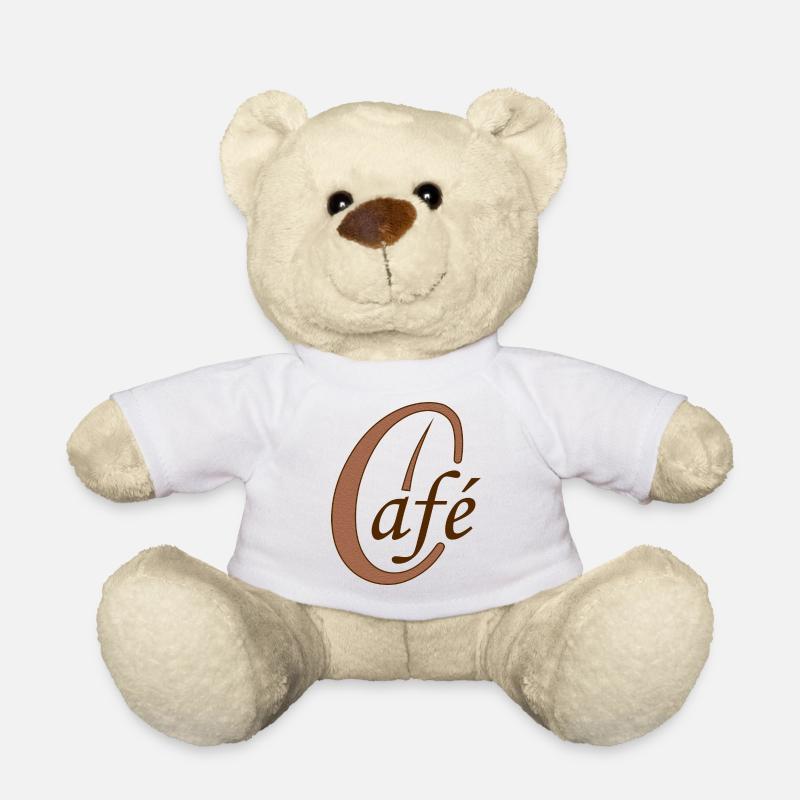 Kaffeebohne Café Kaffee - Teddy - Weiß