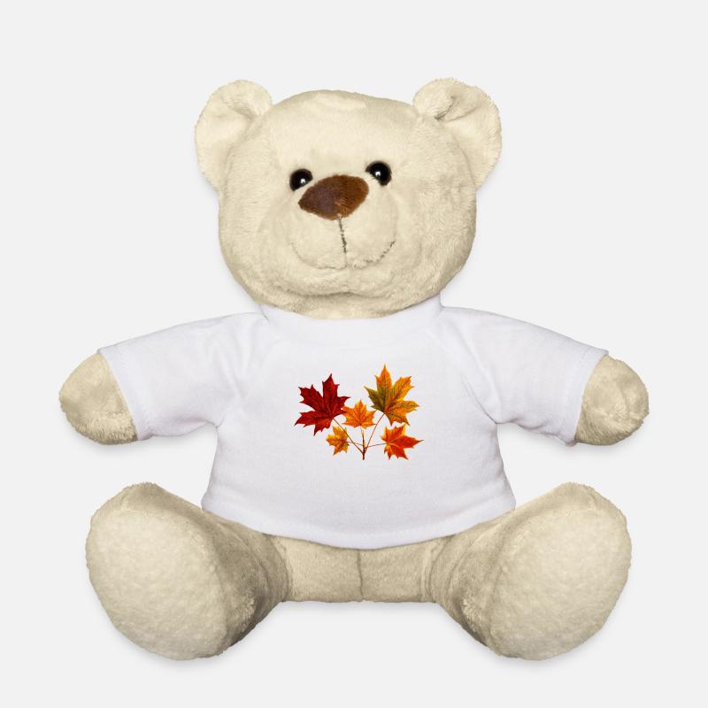 Feuille d'érable feuille d'érable - Nounours - blanc