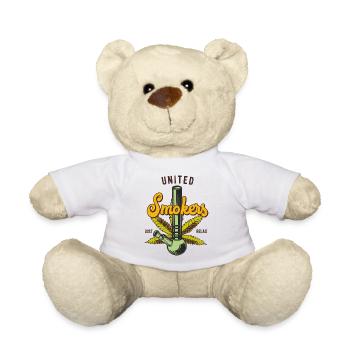 Marihuana-Cannabas-Unkrautblatt - Teddy - Weiß - Vorne