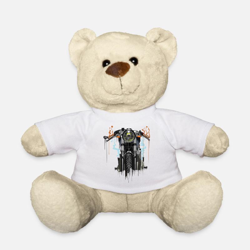 Motorrad - Teddy - Weiß