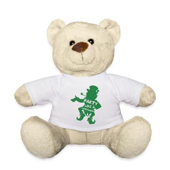 Party wie ein Kobold - Teddy - Weiß - Vorne
