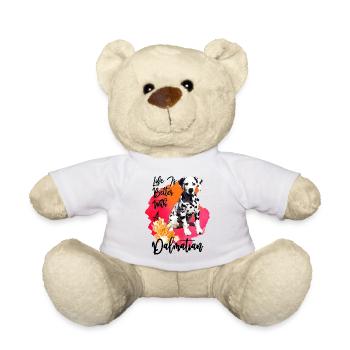 Life Is Better With A Dalmatian - Teddy Bear - white - Front