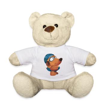 Schwimmen Wasser Sport Hund lustig Urlaub Geschenk - Teddy - Weiß - Vorne