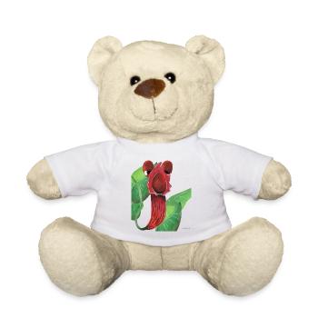 Pflanze Fleisch fressen lustig Kinder Geschenk - Teddy - Weiß - Vorne