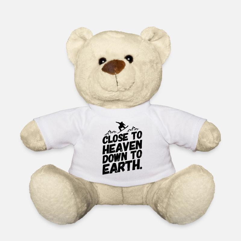 Snowboarding Snowboard Snowboarder Sky - Teddy Bear - white