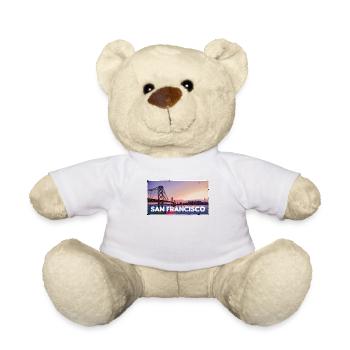 San Francisco America USA - Teddy Bear - white - Front