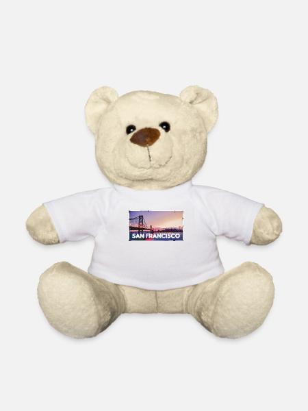 San Francisco America USA - Nounours - blanc