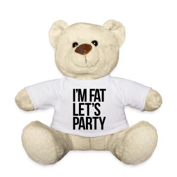 party - Teddy Bear - white - Front