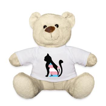 Trans Katzenbaby - Teddy - Weiß - Vorne
