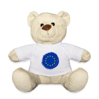 Europe European Union EU color blob - Teddy Bear - white - Front