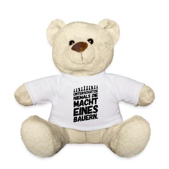 Dicton d'échecs - Nounours - blanc - Devant