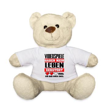Videospiele - Teddy - Weiß - Vorne