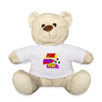 Comic PEW PEW Comic Style - Teddy - Weiß - Vorne