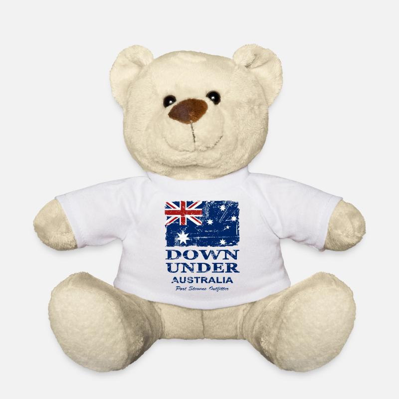 Australien - Down Under - Vintage Look - Teddy - Weiß
