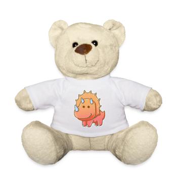 Dino Triceratops cadeau pour dessin animé dinosaure - Nounours - blanc - Devant