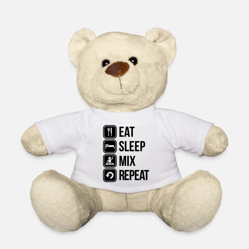eat sleep mix repeat - Nounours - blanc