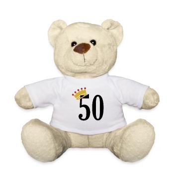 50 ans - Nounours - blanc - Devant