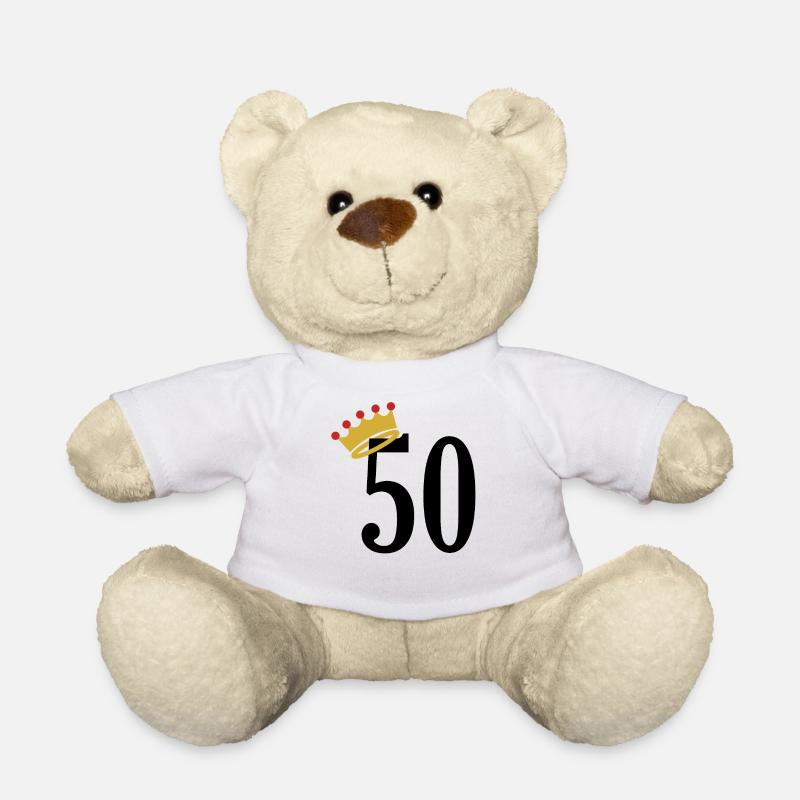 50 ans - Nounours - blanc