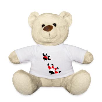 Skydive Dudes 1 - Teddy Bear - white - Front