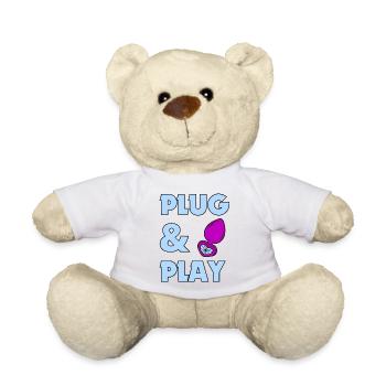 Anal sex kinky gift anal sex love - Teddy Bear - white - Front