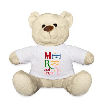 Weihnachten - Teddy - Weiß - Vorne