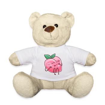 Peach fruit stone fruit plant vegan rose tree - Teddy Bear - white - Front