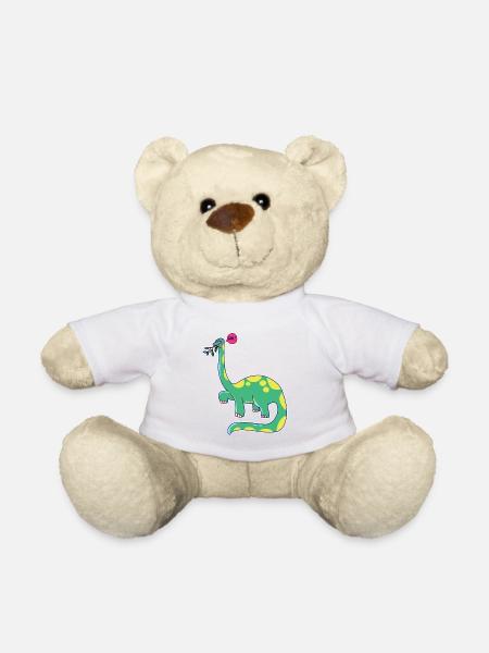 Dinosaurier hat schlechte Laune - Teddy - Weiß