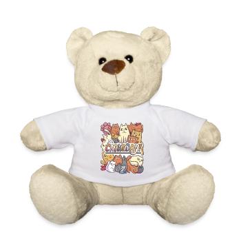 Caturday cat pet cuddle family gift - Teddy Bear - white - Front
